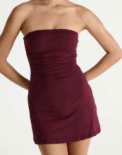 Sarie Mini Dress (Plum)*CHARCOAL Sale