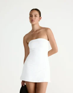 Sarie Mini Dress (White)*CHARCOAL Clearance