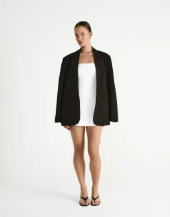 Sarie Mini Dress (White)*CHARCOAL Clearance