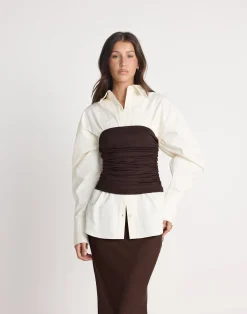 Sarie Top (Chocolate)*CHARCOAL CLOTHING Fashion