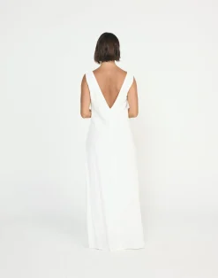 Seascape Maxi Dress (White)*CHARCOAL CLOTHING Sale