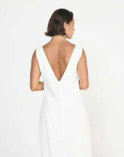 Seascape Maxi Dress (White)*CHARCOAL CLOTHING Sale