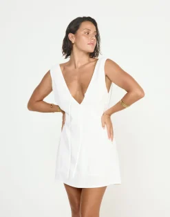 Seascape Mini Dress (White)*CHARCOAL CLOTHING Best