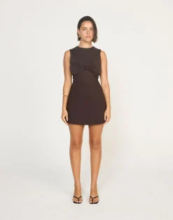 Seaside Mini Dress (Chocolate)*CHARCOAL CLOTHING New