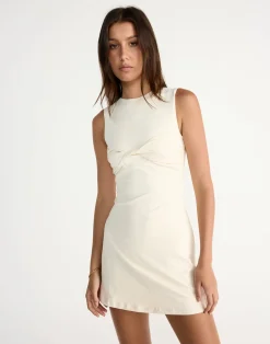 Seaside Mini Dress (Oat)*CHARCOAL CLOTHING Clearance