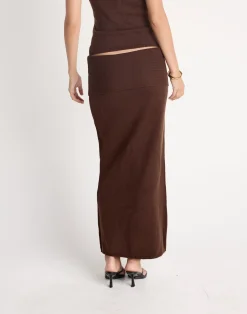 Seline Maxi Skirt (Chocolate)*CHARCOAL CLOTHING Best