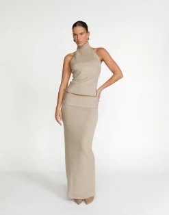 Seline Maxi Skirt (Latte)*CHARCOAL Outlet