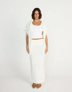 Seline Maxi Skirt (Off White)*CHARCOAL CLOTHING Online