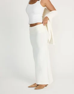 Seline Maxi Skirt (Off White)*CHARCOAL CLOTHING Online