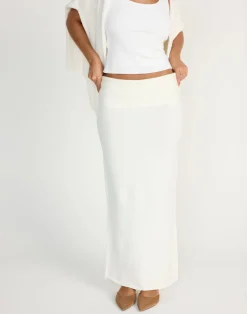 Seline Maxi Skirt (Off White)*CHARCOAL CLOTHING Online