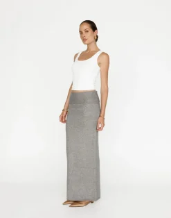Seline Maxi Skirt (Slate)*CHARCOAL Sale