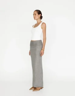 Seline Maxi Skirt (Slate)*CHARCOAL Sale