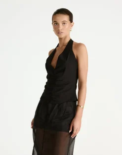 Shai Top (Black)*CHARCOAL New