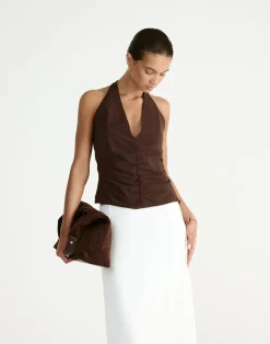 Shai Top (Chocolate)*CHARCOAL Sale
