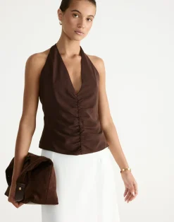 Shai Top (Chocolate)*CHARCOAL Sale