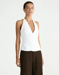 Shai Top (Off White)*CHARCOAL Hot