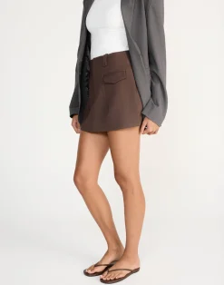 Sherin Mini Skirt (Chocolate)*CHARCOAL CLOTHING New