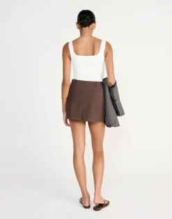 Sherin Mini Skirt (Chocolate)*CHARCOAL CLOTHING New