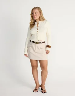 Sherin Mini Skirt (Oat)*CHARCOAL Fashion