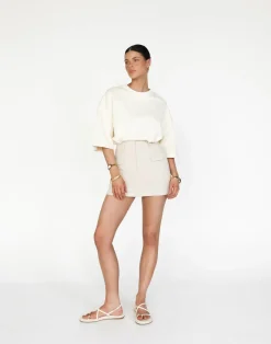 Sherin Mini Skirt (Oat)*CHARCOAL Fashion