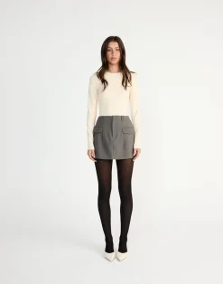 Sherin Mini Skirt (Slate)*CHARCOAL CLOTHING Discount