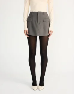 Sherin Mini Skirt (Slate)*CHARCOAL CLOTHING Discount