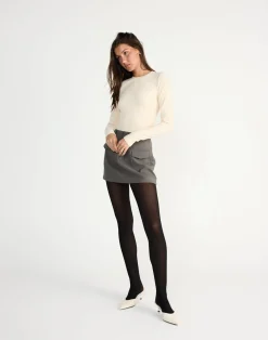 Sherin Mini Skirt (Slate)*CHARCOAL CLOTHING Discount