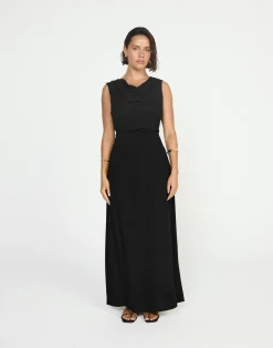 Shoreline Maxi Dress (Black)*CHARCOAL CLOTHING New