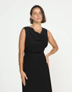 Shoreline Maxi Dress (Black)*CHARCOAL CLOTHING New