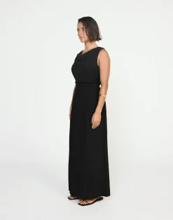 Shoreline Maxi Dress (Black)*CHARCOAL CLOTHING New