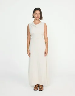 Shoreline Maxi Dress (Latte)*CHARCOAL CLOTHING Clearance