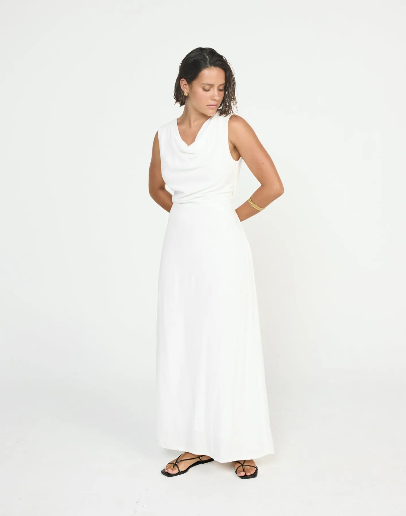 Shoreline Maxi Dress (White)*CHARCOAL CLOTHING Clearance
