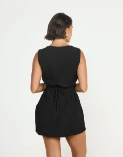 Shoreline Mini Dress (Black)*CHARCOAL CLOTHING Sale