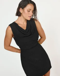 Shoreline Mini Dress (Black)*CHARCOAL CLOTHING Sale