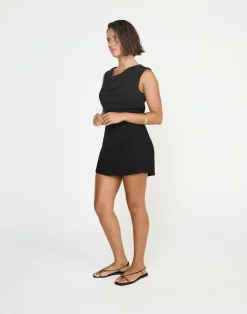 Shoreline Mini Dress (Black)*CHARCOAL CLOTHING Sale