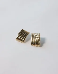 Sikora Earrings (Gold)*CHARCOAL Hot