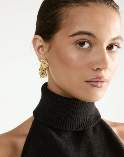 Solene Earrings (Gold)*CHARCOAL Hot