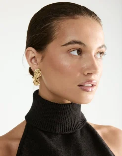 Solene Earrings (Gold)*CHARCOAL Hot