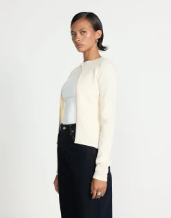 Sonnet Long Sleeve Top (Oat)*CHARCOAL CLOTHING Online