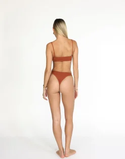 Soraya Bikini Top (Paprika)*CHARCOAL Clearance
