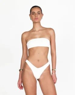 Soraya Bikini Top (Pearl)*CHARCOAL Clearance