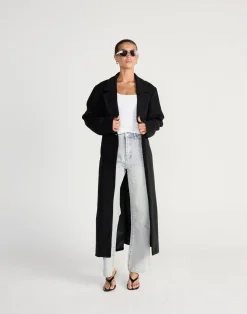 Sorrel Trench Coat (Black)*CHARCOAL CLOTHING Clearance
