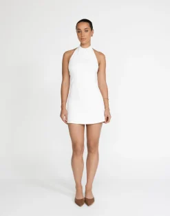 Speakeasy Mini Dress (White)*CHARCOAL Sale