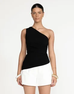 Stephanie Top (Black)*CHARCOAL Hot