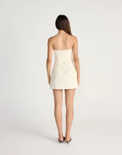 Suki Mini Dress (Cream)*CHARCOAL Hot