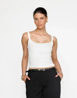 Sun-baked Top (White)*CHARCOAL Hot