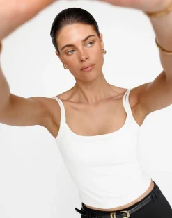 Sun-baked Top (White)*CHARCOAL Hot