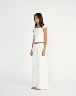 Sunkissed Top (White)*CHARCOAL Hot