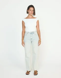 Sunkissed Top (White)*CHARCOAL Hot
