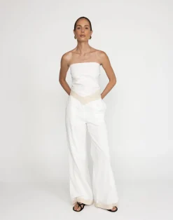 Suzy Pants (White)*CHARCOAL Best